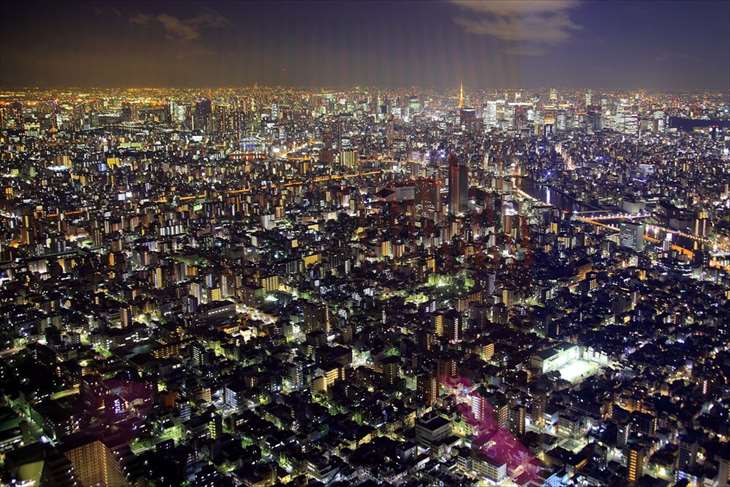 東京スカイツリーからの夜景
