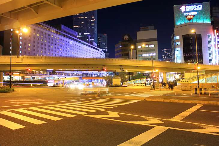 四ツ谷駅から赤坂見附までの風景・夜景