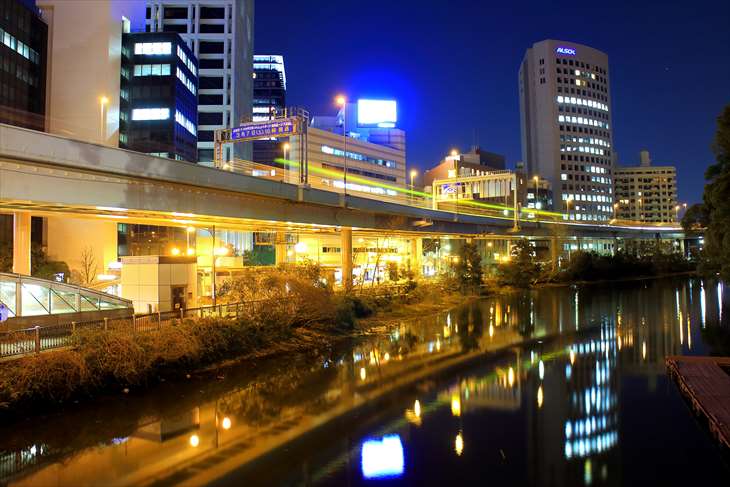 四ツ谷駅から赤坂見附までの風景・夜景