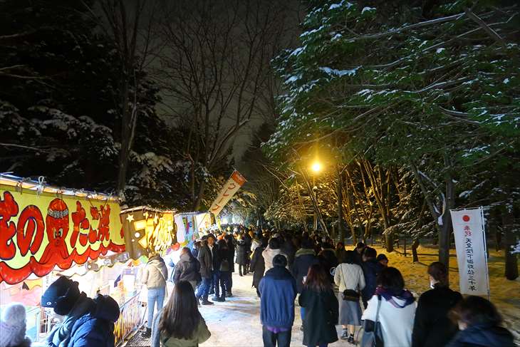 北海道神宮 初詣の様子