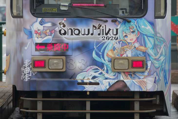 札幌路面電車 雪ミク