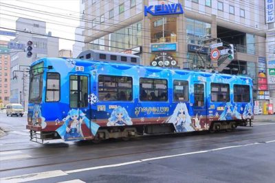 札幌路面電車 雪ミク